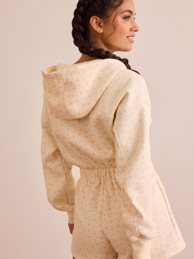 Rosy Ridge Fleece Romper Detail 4 - TULLABEE