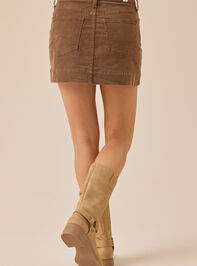 Sereena Corduroy Mini Skirt Detail 5 - TULLABEE