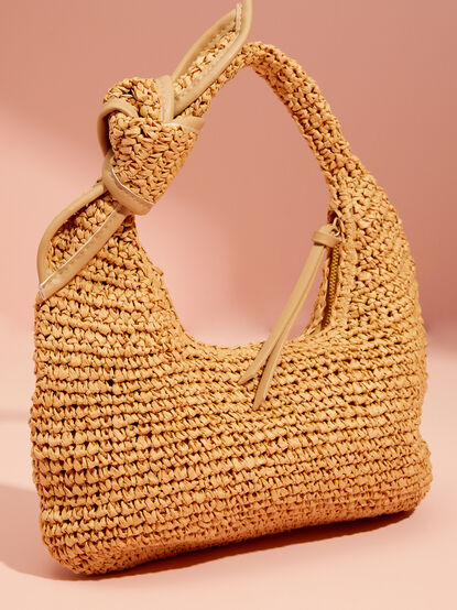 Straw Knotted Shoulder Bag - TULLABEE