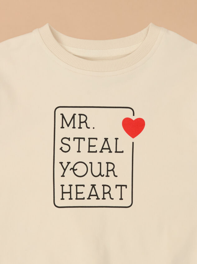 Mr. Steal Your Heart Crewneck Detail 3 - TULLABEE