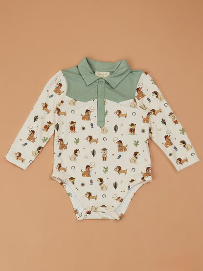Howdy Hound Western Bodysuit - TULLABEE
