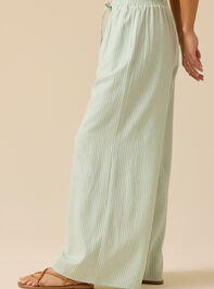 Lakie Striped Linen Pants Detail 4 - TULLABEE