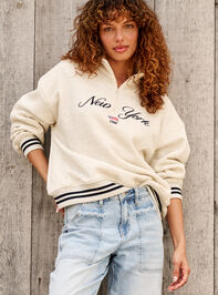 New York Varsity Quarter Zip - TULLABEE