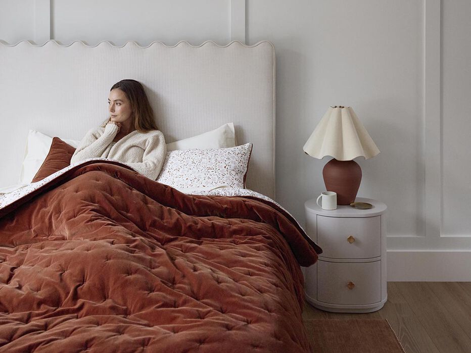 Lily Upholstered Bed - TULLABEE - 