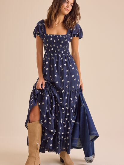 Oaklynn Embroidered Maxi Dress - TULLABEE