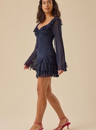 Skye Mesh Mini Dress Detail 5 - TULLABEE