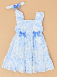 Serene Sky Toddler Dress - TULLABEE