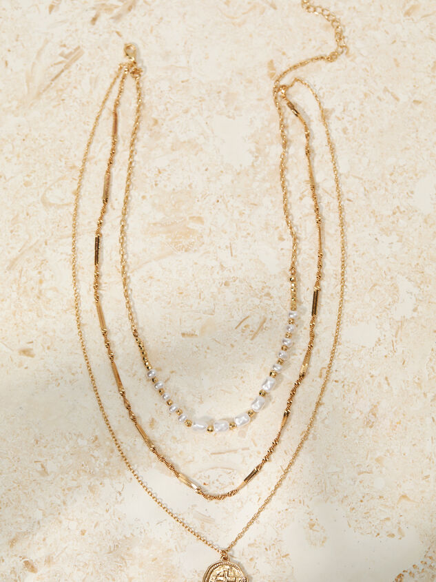 Everlasting Pearl Charm Necklace - TULLABEE