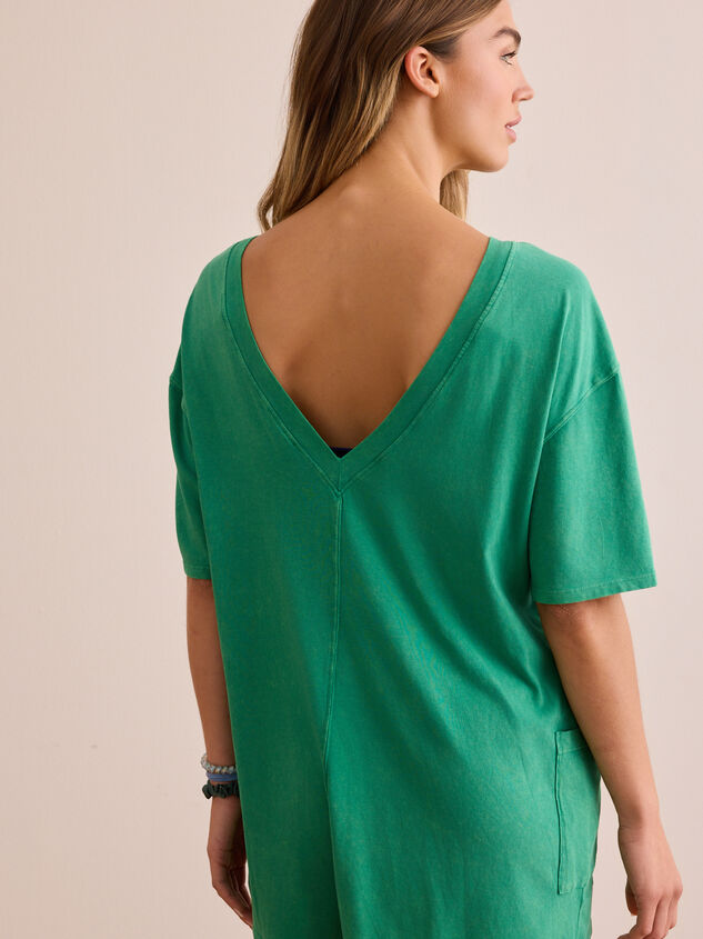 Hang Tough Washed Reversible Tee Romper Detail 4 - TULLABEE