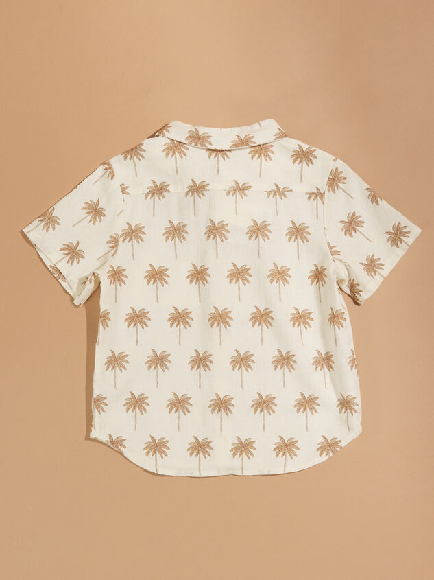 Paradise Palm Tree Shirt by Rylee + Cru Detail 3 - TULLABEE