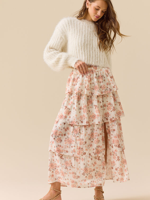 Evara Tiered Midi Skirt - TULLABEE