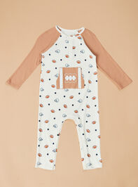 Football Star Henley Romper - TULLABEE