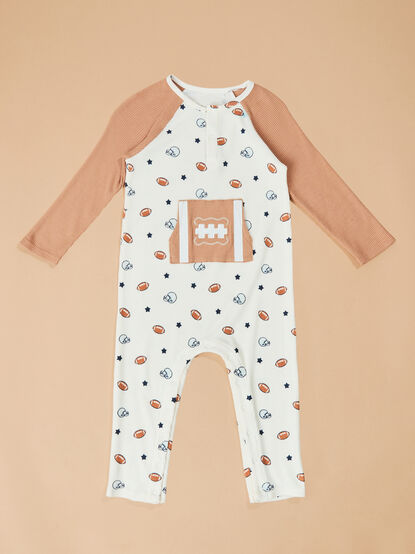 Football Star Henley Romper - TULLABEE
