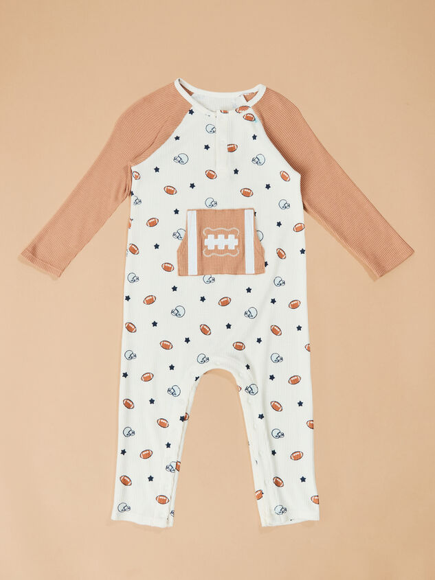 Football Star Henley Romper - TULLABEE
