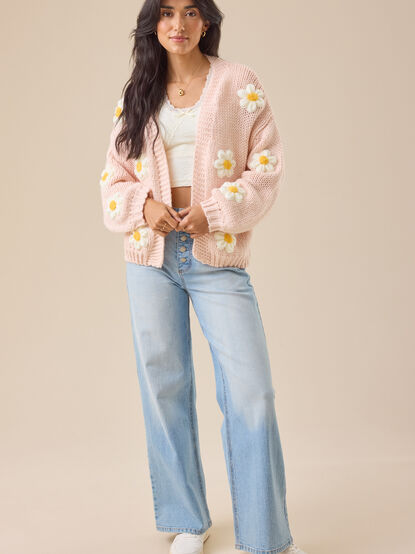 Daisie 3D Floral Cardigan - TULLABEE
