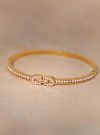 Blushing Pearl Bangle Set Detail 3 - TULLABEE