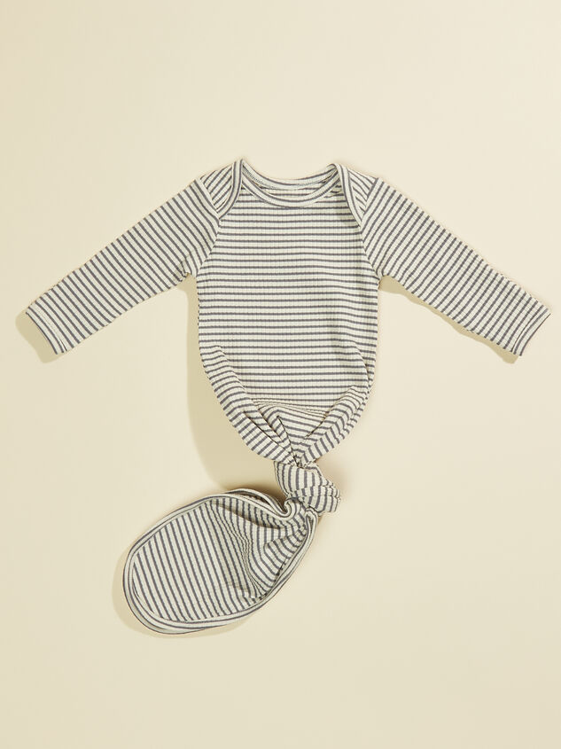 Alex Stripe Knotted Gown - TULLABEE