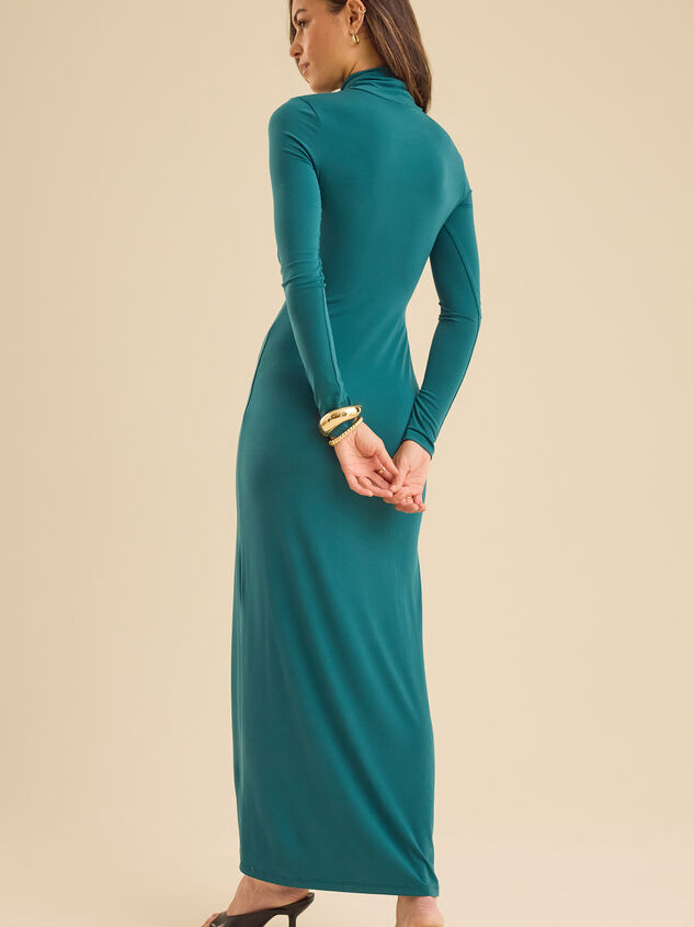 Kim Fitted Maxi Dress Detail 4 - TULLABEE