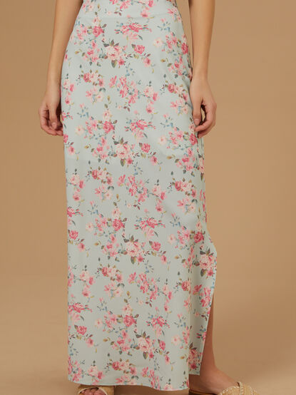 Amira Floral Midi Skirt - TULLABEE