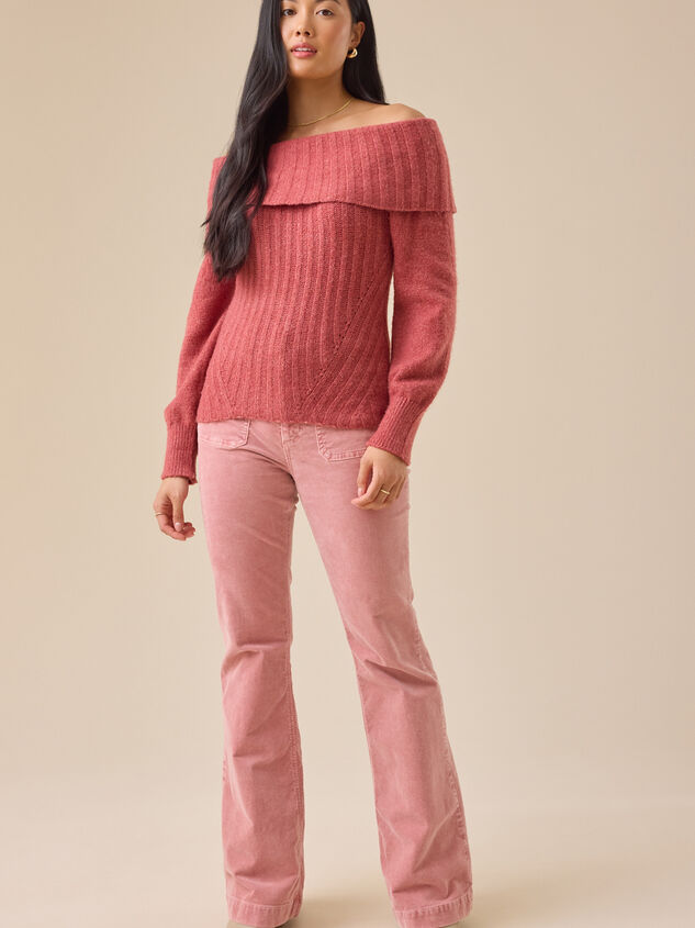 Molly Off-Shoulder Sweater Detail 3 - TULLABEE