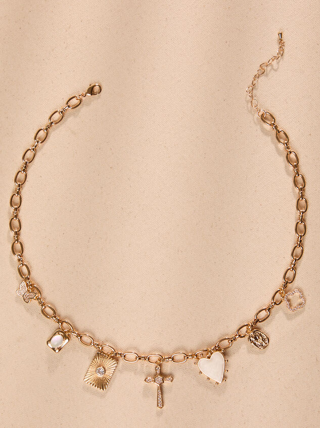 Golden Muse Charm Necklace - TULLABEE