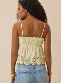 Amalia Eyelet Tank Detail 6 - TULLABEE