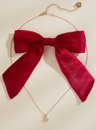 Clover Necklace with Bow Detail 2 - TULLABEE