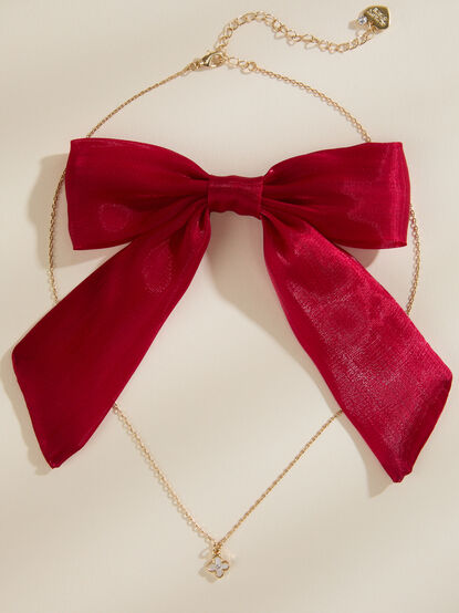 Clover Necklace with Bow - TULLABEE