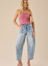 Valery Gingham Tube Top Detail 2 - TULLABEE