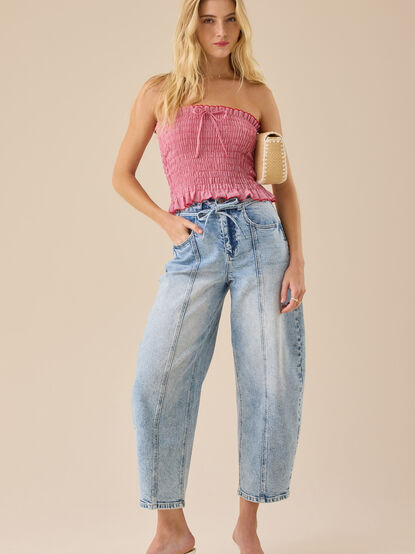 Valery Gingham Tube Top - TULLABEE