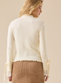 Sierra Lace Mock Neck Top Detail 4 - TULLABEE