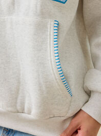 WWJD Embroidered Hoodie Detail 4 - TULLABEE