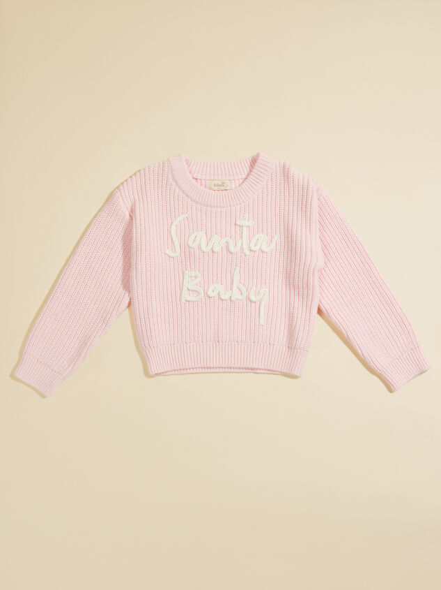 Santa Baby Stitch Sweater Detail 2 - TULLABEE