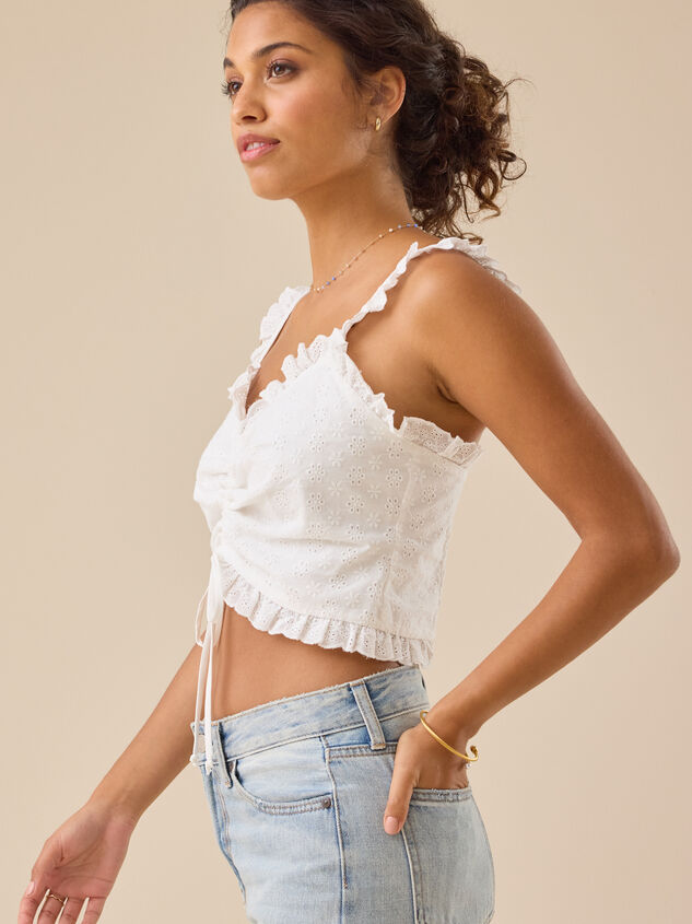 Chelsea Cinch Front Tank Detail 5 - TULLABEE
