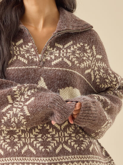 Elowen Bear Quarter Zip - TULLABEE