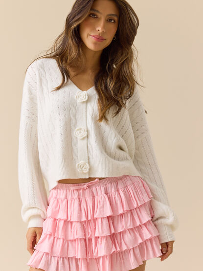 Claira Tiered Mini Skort - TULLABEE