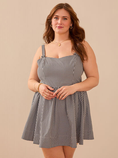 Remi Gingham Mini Dress - TULLABEE
