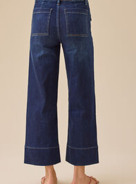 Tullalah Wide Leg Crop Jeans Detail 6 - TULLABEE