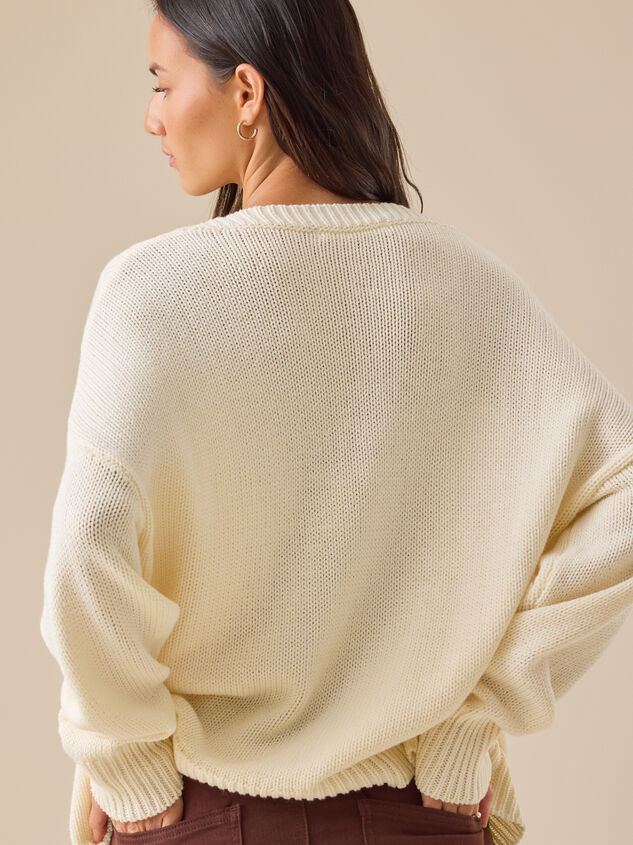 Malina Teddy Bear Sweater Detail 4 - TULLABEE