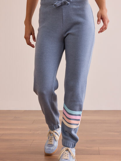 Recharge Striped Joggers - TULLABEE