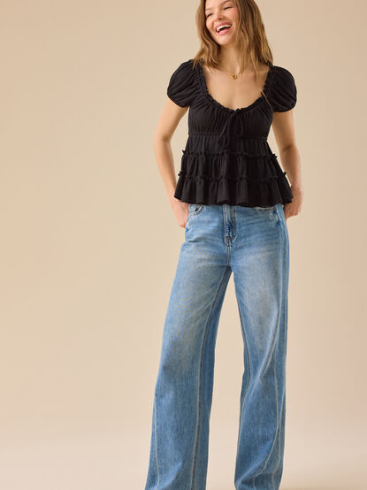 Nia Tiered Babydoll Top - TULLABEE