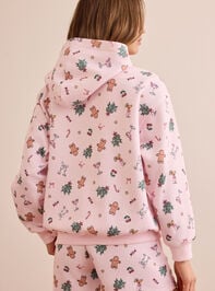 Mistletoe and Mimosas Icon Hoodie Detail 5 - TULLABEE