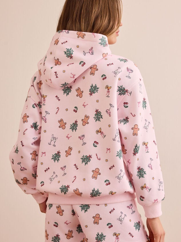 Mistletoe and Mimosas Icon Hoodie Detail 5 - TULLABEE