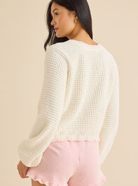 Amber Scalloped Trim Sweater Detail 6 - TULLABEE