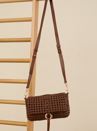 Knotted Foldover Crossbody Detail 2 - TULLABEE