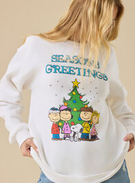 Peanuts Seasons Greetings Pullover Detail 4 - TULLABEE