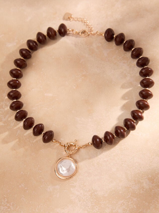 Irregular Pearl Beaded Necklace - TULLABEE