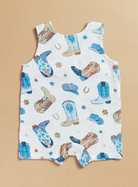 Giddy Up Muslin Romper Detail 3 - TULLABEE