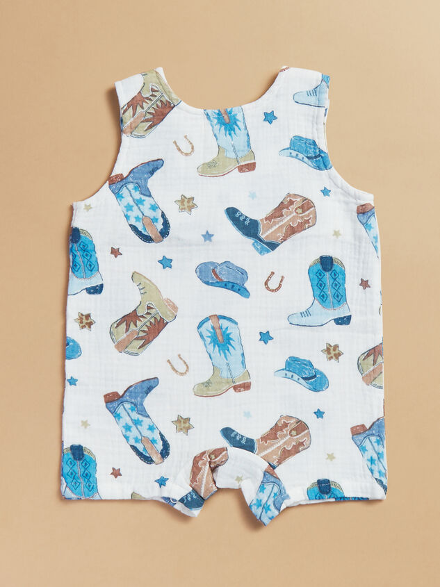 Giddy Up Muslin Romper Detail 3 - TULLABEE