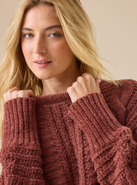 Julianna Cozy Draped Sweater Detail 3 - TULLABEE